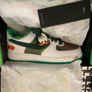 Nike Air Force 1 Oregon Ducks of a Feather “Egg or Duck” special edition 11.5